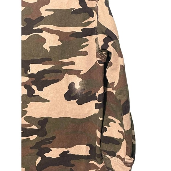 Ellison Glam Fighter Camo Jacket Medium Sequin Stars Military Style - Picture 10 of 12